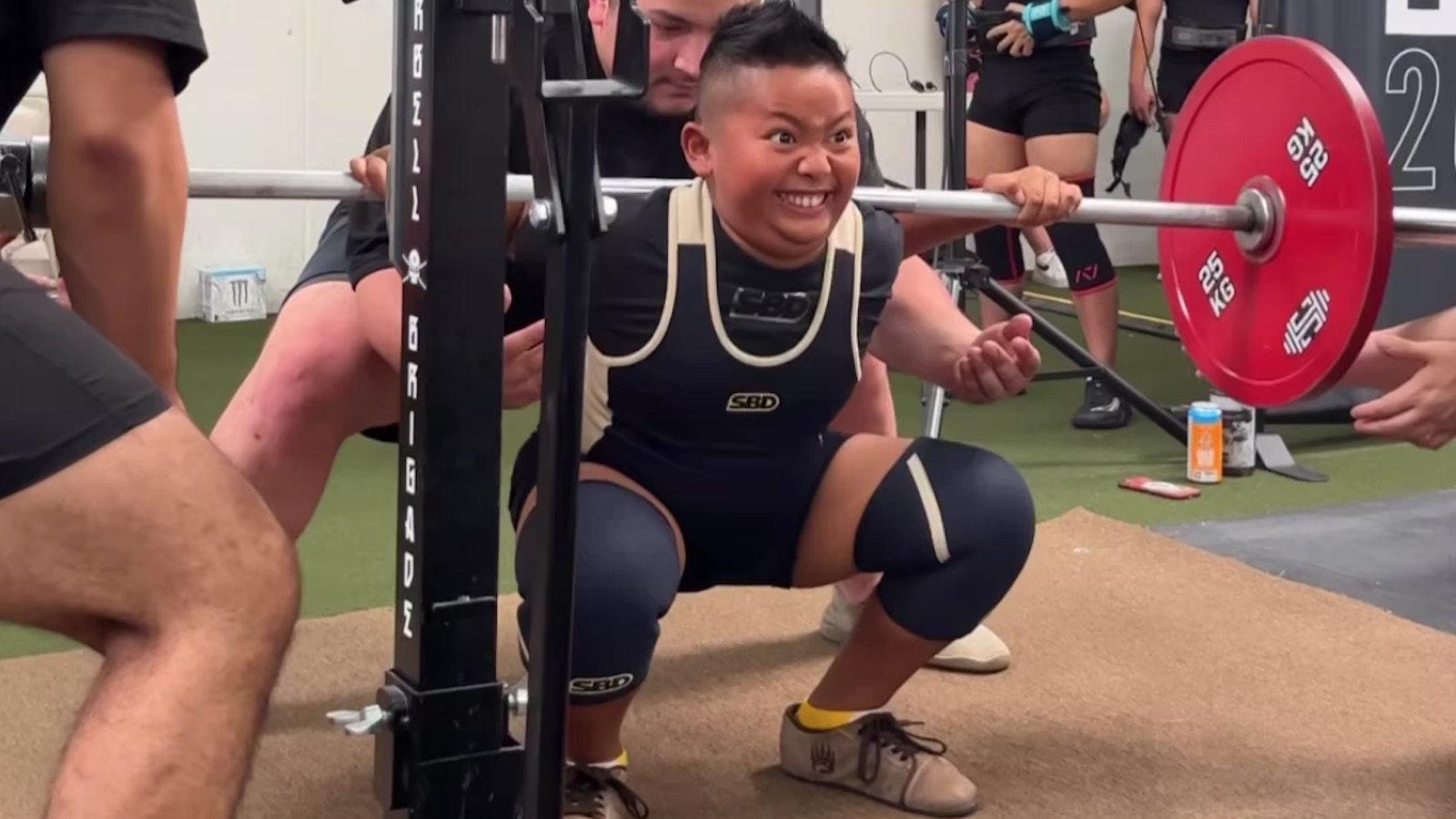 11-Year-Old Jordan Mica (56KG) Scores 4 New Competition PRs Including 80-Kilogram (176.3-Pound) Squat