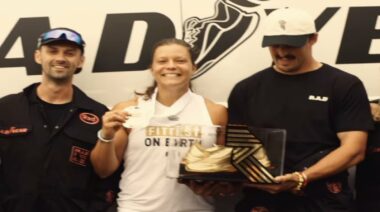 Laura Horvath celebrating 2023 CrossFit Games win with smile