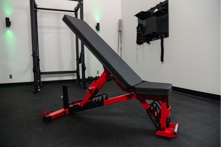 The REP Fitness AB-5200 V2 in a garage gym