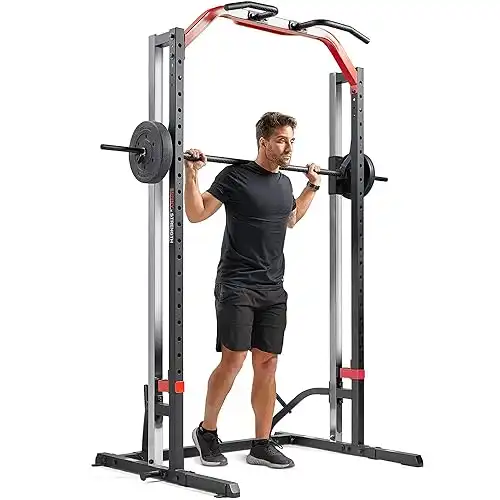 Sunny Health and Fitness Premium Smith Machine & Squat Cage