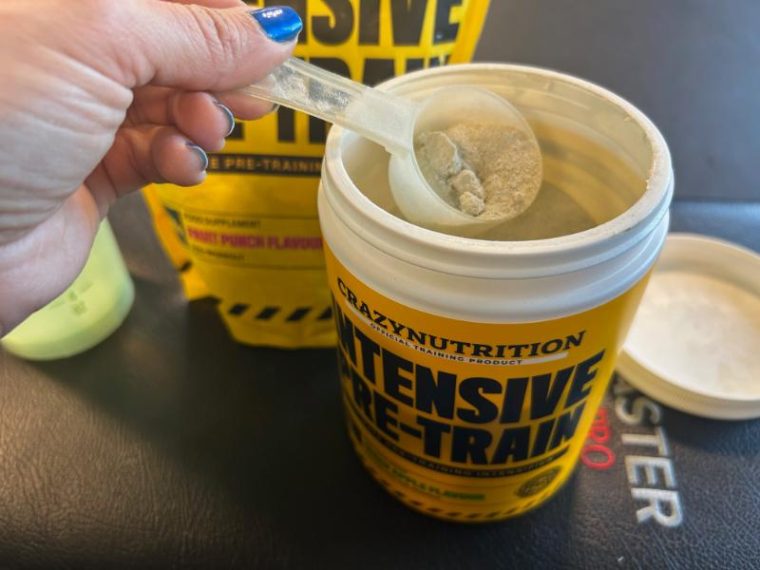 Scoop of Crazy Nutrition Intensive Pre-Train pre-workout